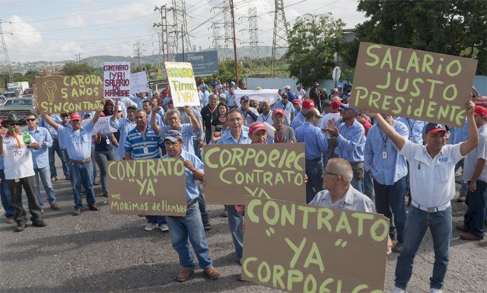 PROTESTAtrabajcorpoelecLARA