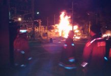 Explosión provoca incendio en subestación Ramón Laguna