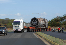 Trasladan Turbocompresor hacia la Planta Termozulia