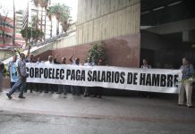 Los trabajadores de CORPOELEC protestan #01agosto