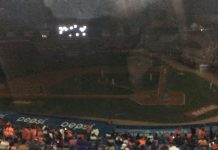 Apagón en el estadio Luis Aparicio obligó a detener juego entre Águilas y Bravos