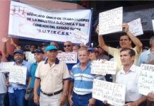 Trabajadores eléctricos de Cumaná exigen mejoras en sus reivindicaciones salariales