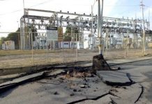 Fuga de gas en subestación Paraíso destrozó la carretera
