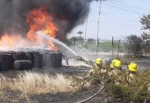 Bomberos extinguieron incendio en subestación de Corpoelec