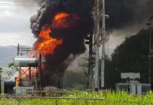 Carabobo | Se registró incendio en el banco de transformadores de Planta Alejo Zuloaga