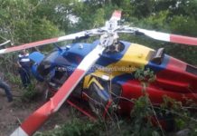 Guárico l Helicóptero de Corpoelec se precipitó a tierra este #31May