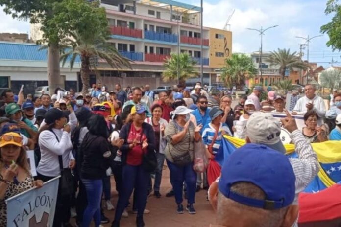 Protesta trabajadores Corpo 2023