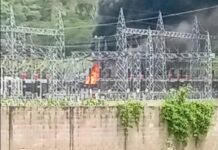 Reportan varias zonas de Aragua sin luz por incendio en subestación de Turmero que dejó un muerto y 4 heridos