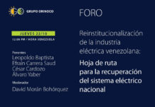 Reinstitucionalización del Sector Eléctrico Venezolano: Hoja de Ruta para la Recuperación del Sector Eléctrico Nacional